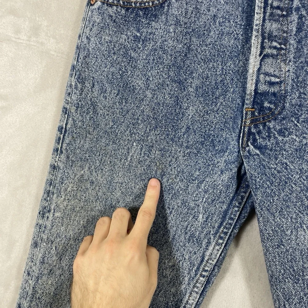 Vtg 80s Levis 501 Jeans Mens 30x34 (fit 30x33) Acid Wash 501-0604 USA Button Fly